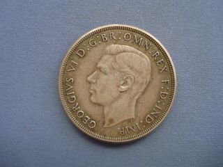 1937 Australia - 1 Crown - George Vi - Coronation - Silver Coin - 45192