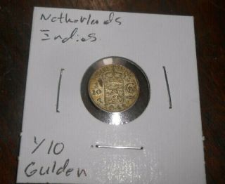 Netherland Indies 1/10 Gulden 1942 Coin
