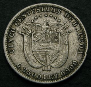 Panama 5 Centesimos 1904 - Silver - Vf - 3014