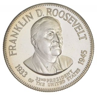 Sterling Silver - Franklin D.  Roosevelt - 0.  925 Silver - 33.  1 Grams Round 496