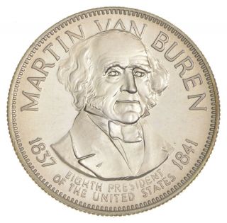 Sterling Silver - Martin Van Buren - 0.  925 Silver - 33.  2 Grams Round 443