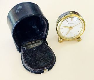 Vintage Mersmann Looping Swiss Clock Rare Antique Alarm Clock 15 Jewels 09071
