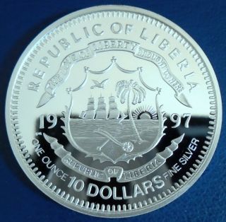 LIBERIA: 1997 $10 