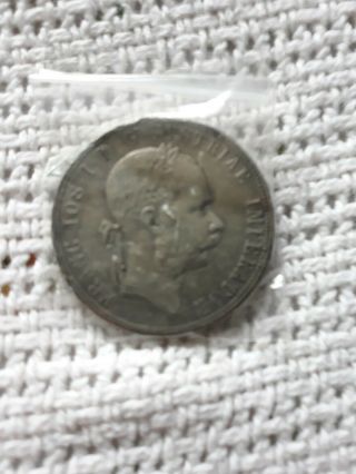 1873 Franc Ios I D G Austriae Imperator 2 Fl Coin