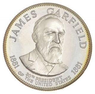 Sterling Silver - James Garfield - 0.  925 Silver - 33.  4 Grams Round 412