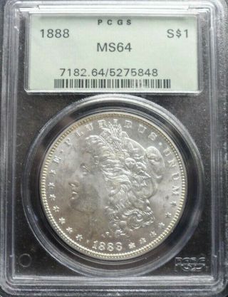 1888 - P Morgan Dollar Pcgs Ms64 Ogh