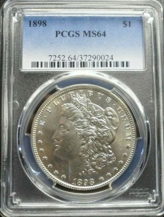 1898 - P Morgan Dollar Pcgs Ms64