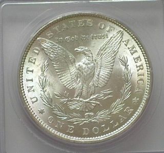 1888 MORGAN SILVER DOLLAR ICG MS65 VALUED AT $175 GOLDEN TONING 3