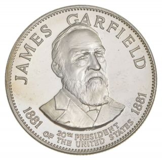 Sterling Silver - James Garfield - 0.  925 Silver - 33.  6 Grams Round 508