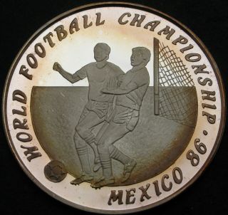 Laos 50 Kip 1988 Proof - Silver - Soccer World Cup 1986 - 1490 ¤