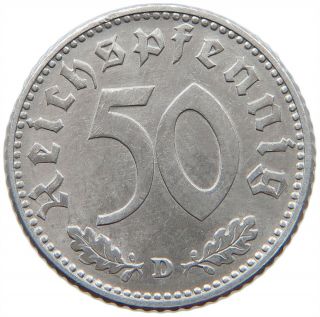 Germany 50 Pfennig 1941 D Top T83 581