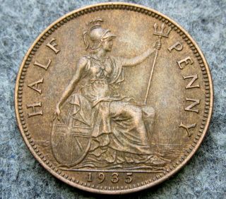 Great Britain George V 1935 Half Penny,