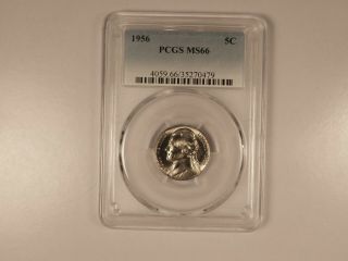 1956 Pcgs Ms66 5c Jefferson Nickel Uncirculated Certified Coin Ec1248