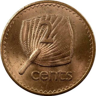 Fiji Islands - 2 Cents - 1969 - Bronze