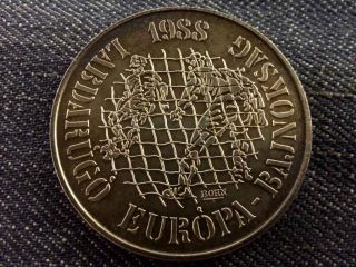 Hungary European Football Championship 500 Forint.  900 Silver Coin 1988 Bu Bp