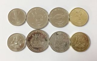 Uganda Set 4 Coins 50 100 200 500 Shillings 2007 - 2015 Unc