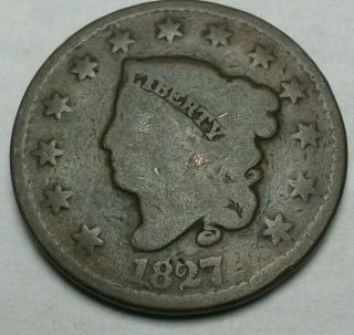 1827 N - 5 Large Cent 1