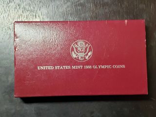 1988 S Olympic Proof Silver Dollar With Box/coa - Us Coins