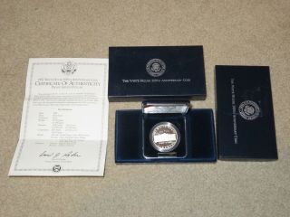 1992 White House 200th Anniversary Proof Silver Dollar Coin W/ Case,