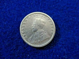 1919 India British 1/4 Rupee Circulated Silver Km518