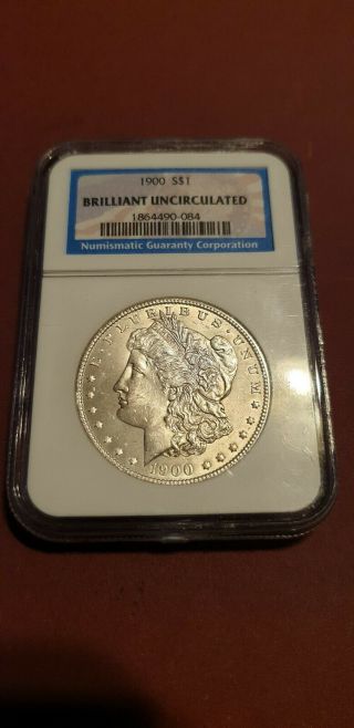 Collectible,  Antique,  Rare Coin,  1900 Morgan Silver Dollar,  Ngc Br/unc