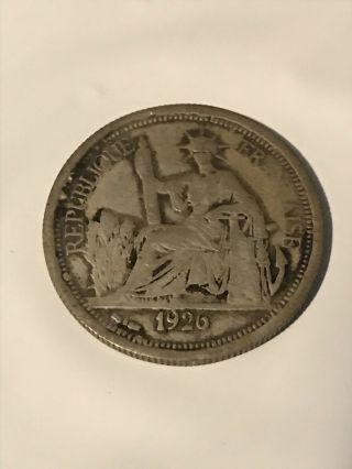 Republique Francaise 1926 Year Coin Piastre De Commerce