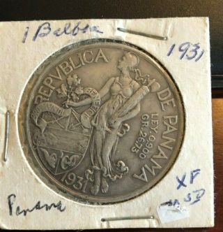 1931 Republica De Panama Vn Balboa Key To Series Xf