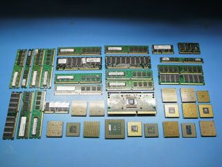 1 Lb 14.  4 Ozs Scrap Ram & Cpus For Gold Recovery