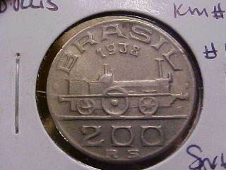 1938 Brazil 200 Reis Km 537