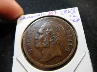S57 Malaya Sarawak 1863 Cent Xf