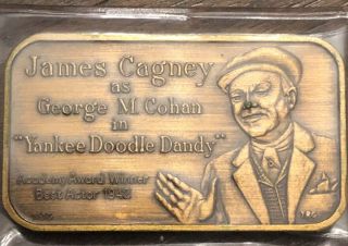 James Cagney “yankee Doodle Dandy” Bronze Art Bar.  Rare Sn 000125