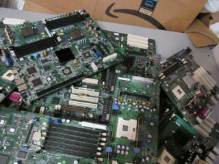 20 lb Motherboards Computer Boards Scrap Gold Recovery,  2 server boards wh 2 cpu 5