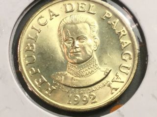 Paraguay 1992 50 Guarantes Coin Bu