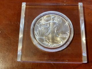 1987 Uncirculated Silver Dollar Coin 1 Troy Oz American Eagle Walking Liberty 1