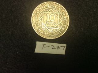 (f - 237) Morocco 10 Francs 1366 (1946)
