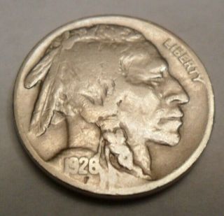 1926 D Indian Head " Buffalo " Nickel Ag Or Better