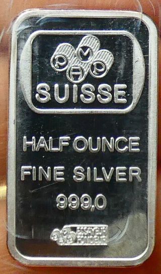 Pamp Suisse Half Ounce.  999 Silver Bar - Br