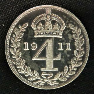 1911 Great Britain 4 Pence Proof?