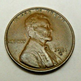 1931 S Lincoln Cent / Penny Xf - Extremely Fine