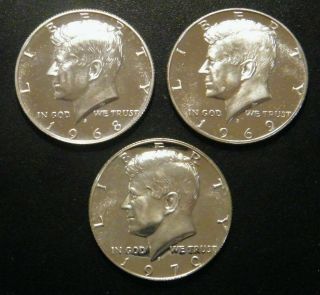Roll 1968 - S,  1969 - S And 1970 S Proof Kennedy Half Dollars 40 Silver 20 Coins