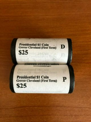 2012 Grover Cleveland 1st Term P & D Presidential 25 Coin Uncirculated Roll