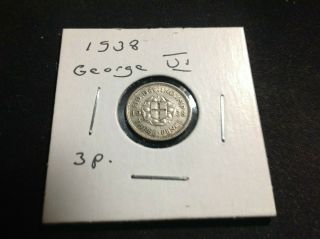 1938 50 Silver Three Pence