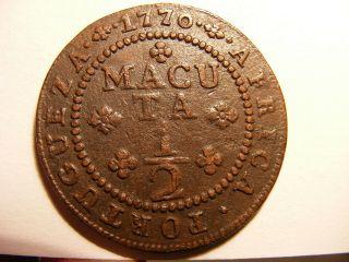 Angola 1770 1/2 Macuta,  Km 11,  Vf - Portuguese Colonial Africa