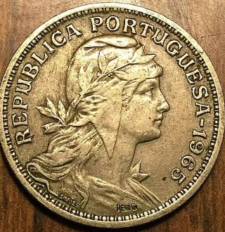 1965 Portuguesa Republica 50 Centavos Coin