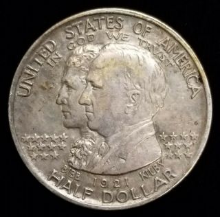 1921 Alabama Centennial Commemorative Half Dollar In Xf/au