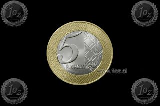 Angola 5 Kwanzas 2012 (coat Of Arms) Bi - Metallic Coin (km 109) Uncircualted