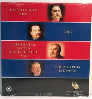 2012 United States Presidential $1 Dollar Coin Uncirculated Set - P & D