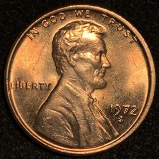 1972 - S/s Lincoln Cent Ddo Double Die Obverse Rare Brilliant Jewel Ddo Wow