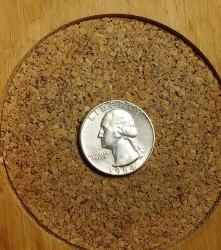 1964 P 25c Washington Quarter 90 Silver Coin Wq718 Au Old " Tuck "