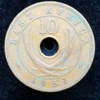 East Africa Bronze 10 Cents 1951